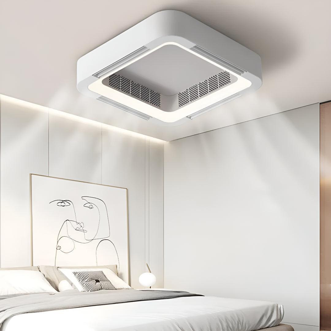 Modern Bladeless Ceiling Fan Light With Adjustable Lighting