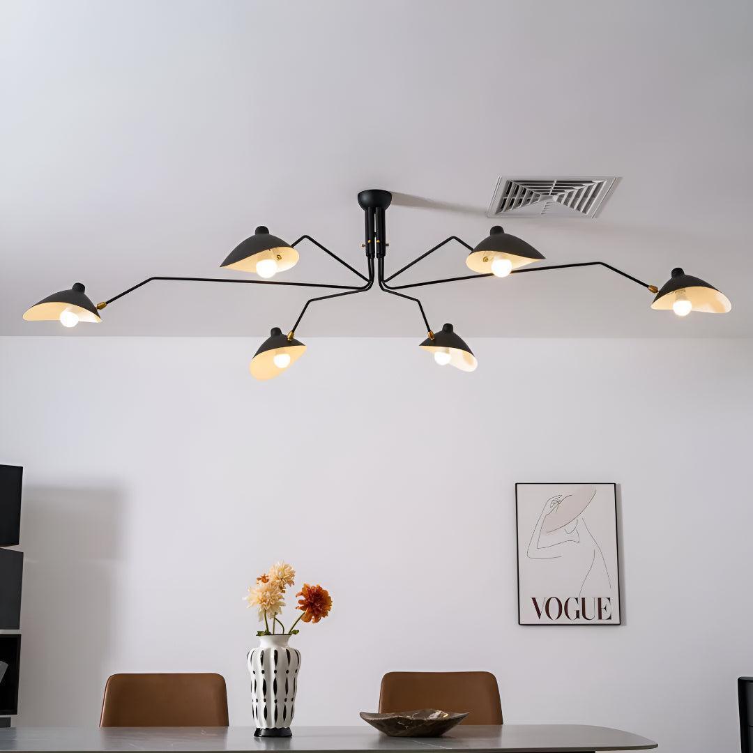 Modern Chandelier Lighting With Adjustable Arms