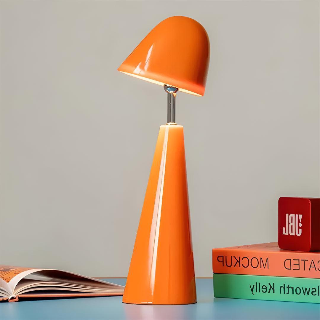 Modern Cordless Table Lamp with Cone Shade