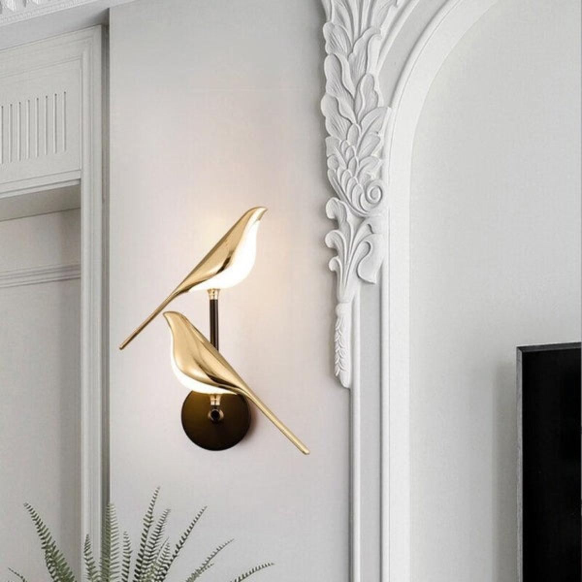 Modern Decorative Wall Sconce Light With Bird Design