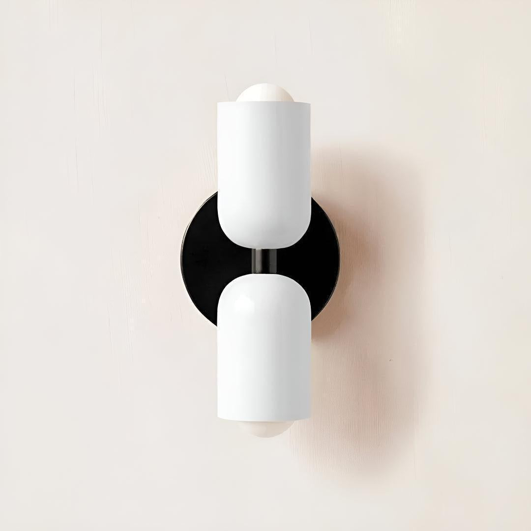 Modern Double Wall Sconce Lighting with Up and Down Glow