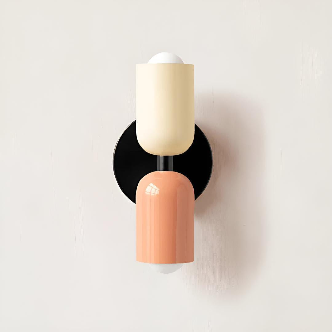 Modern Double Wall Sconce Lighting with Up and Down Glow
