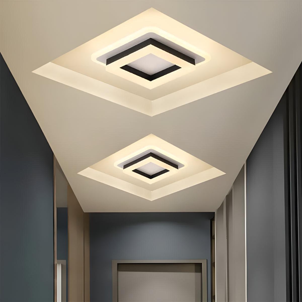 Modern Flush Mount Square Ceiling Light Fixture