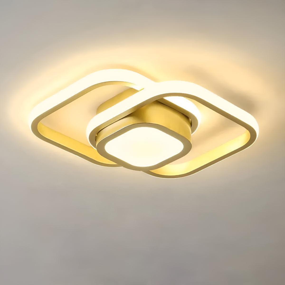 Modern Geometric Ceiling Light For Living Spaces