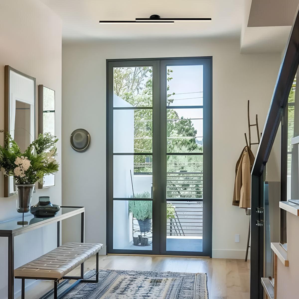 Modern Linear Flush Mount Ceiling Light Bar Fixture