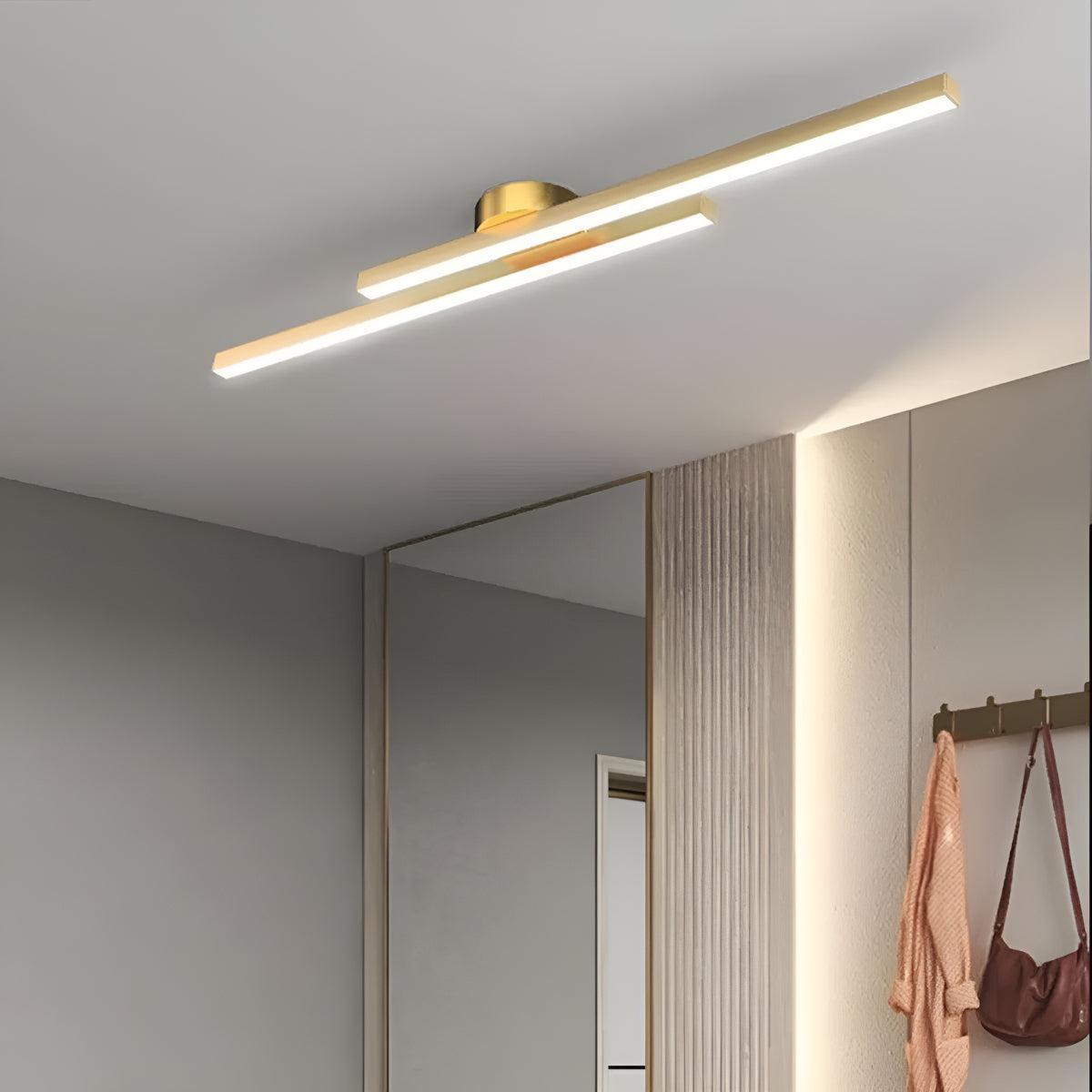 Modern Linear Flush Mount Ceiling Light Bar Fixture
