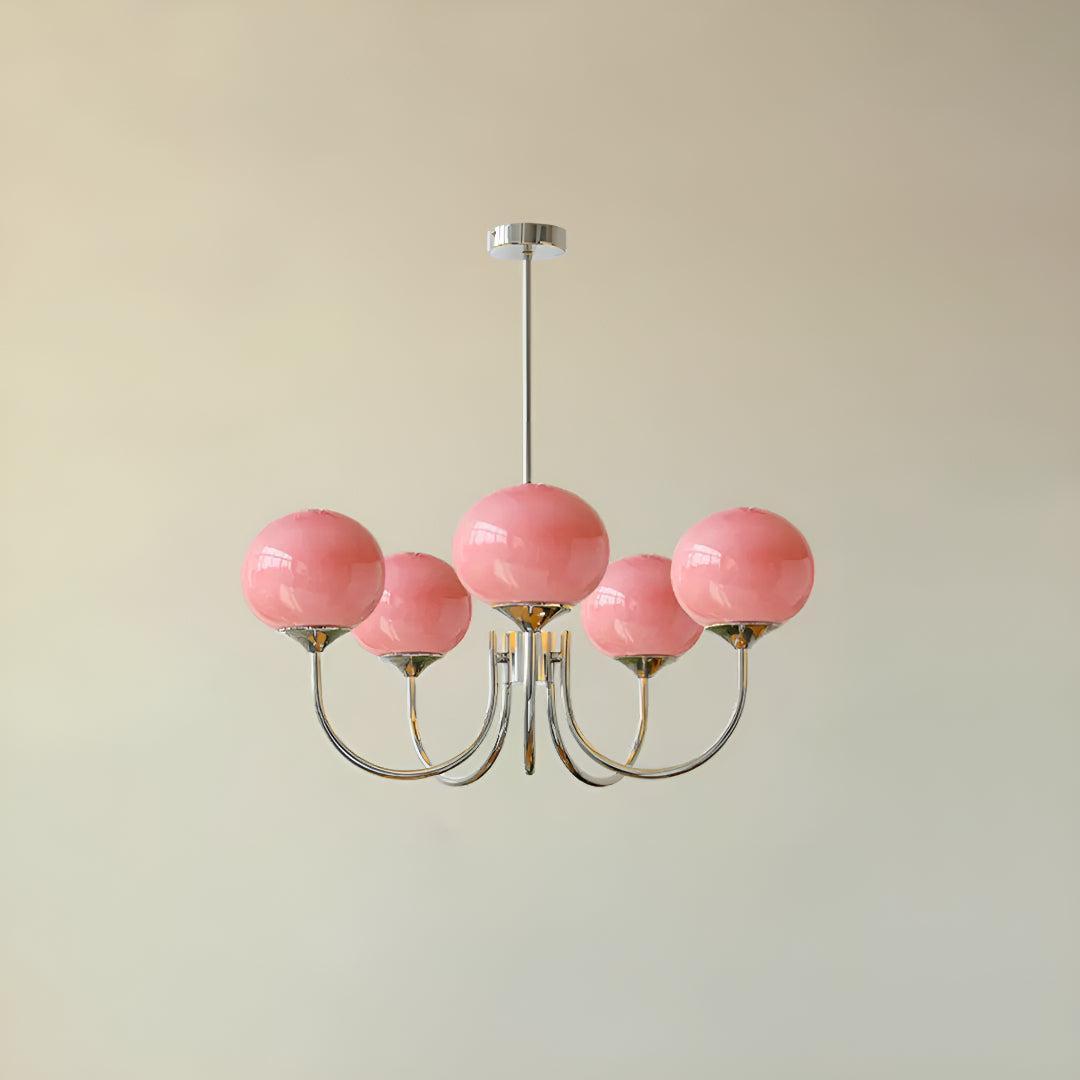 Modern Marshmallow Glass Globe Chandelier