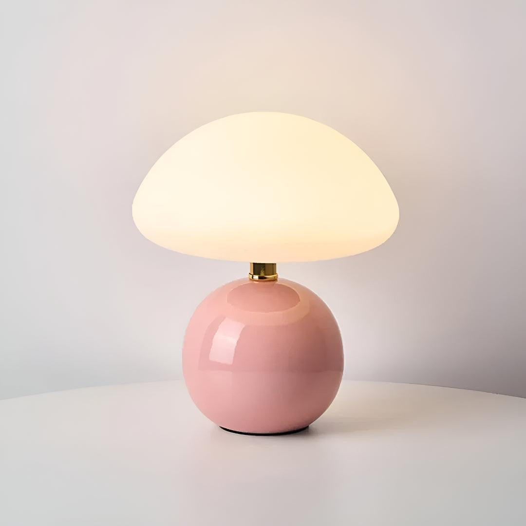 Modern Scandinavian Mushroom Cloud LED Desk and Table Lamp With 3 Modes