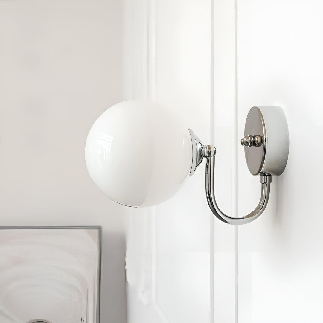 Modern Staggered Glass Globe Shade Wall Sconce Lighting