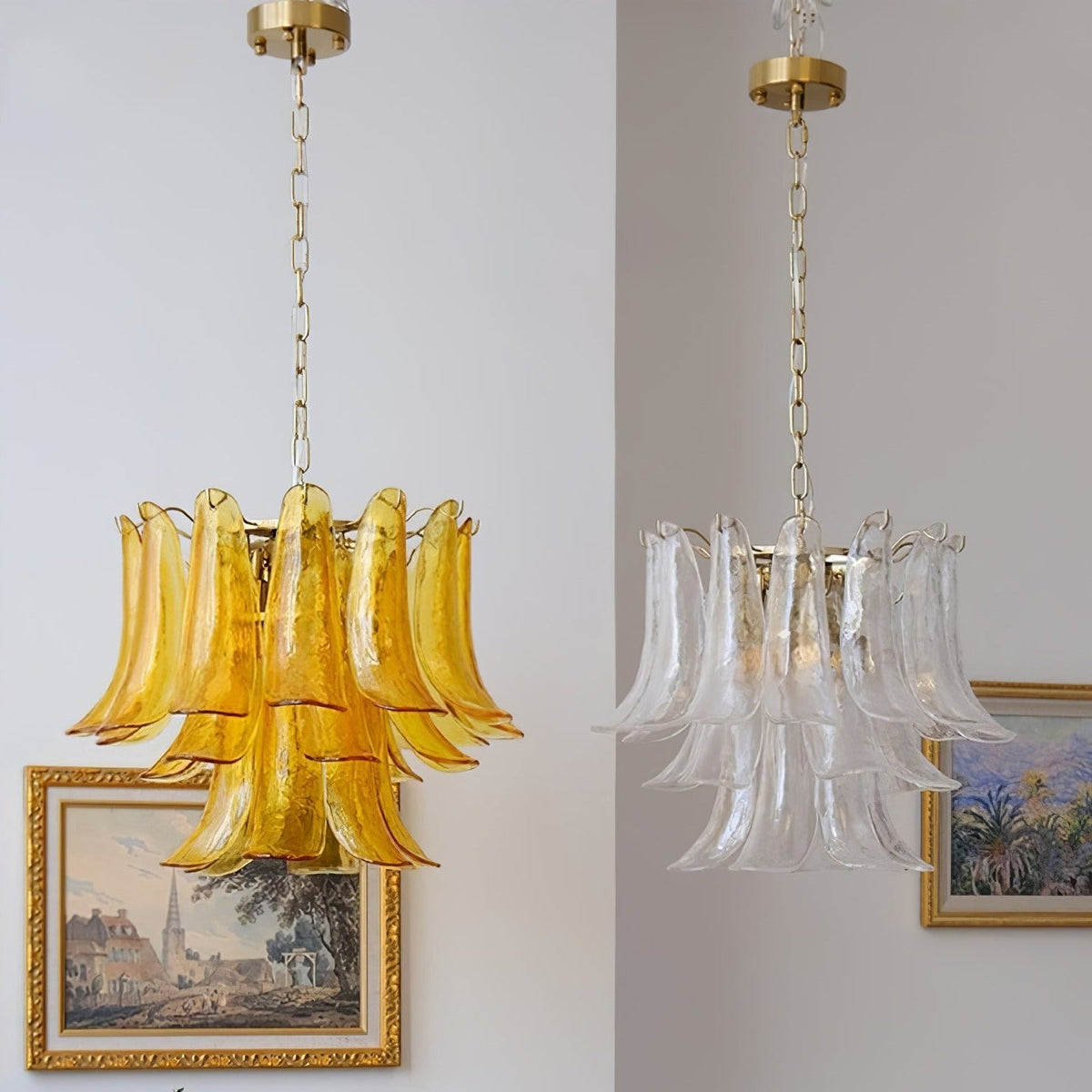 Murano Petal Chandelier