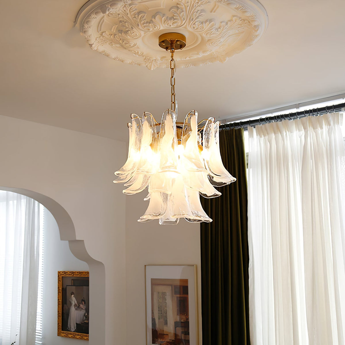 Murano Petal Chandelier