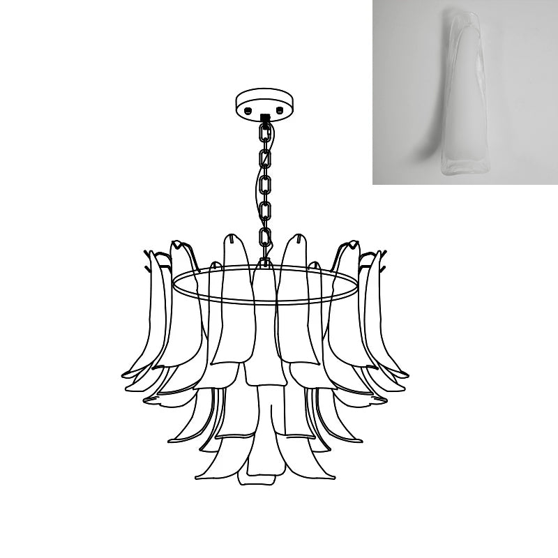 Murano Petal Chandelier