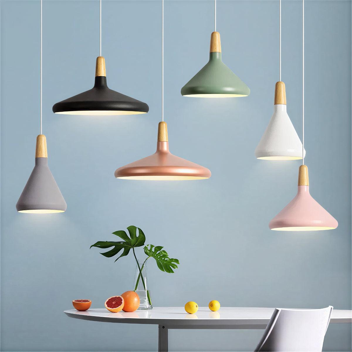Nordic Creative Wooden Pendant Light for Dining Room and Kitchen