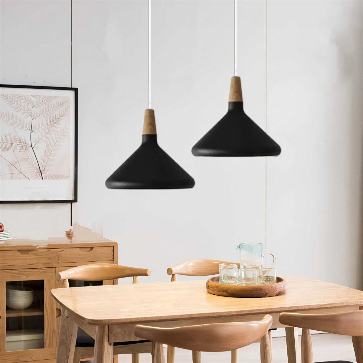 Nordic Creative Wooden Pendant Light for Dining Room and Kitchen