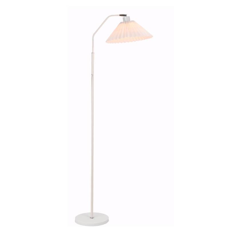 Minimalist Fabric Pleated Shade 1-Light Standing Floor Lamp