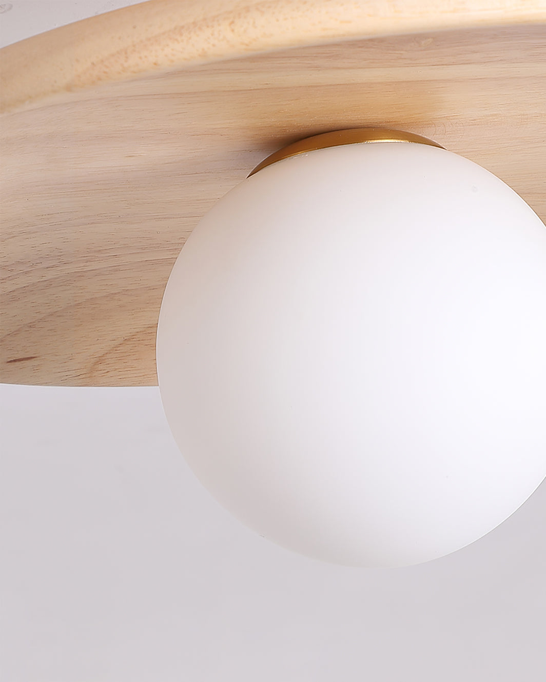 Natural Ash Wood Ceiling Light