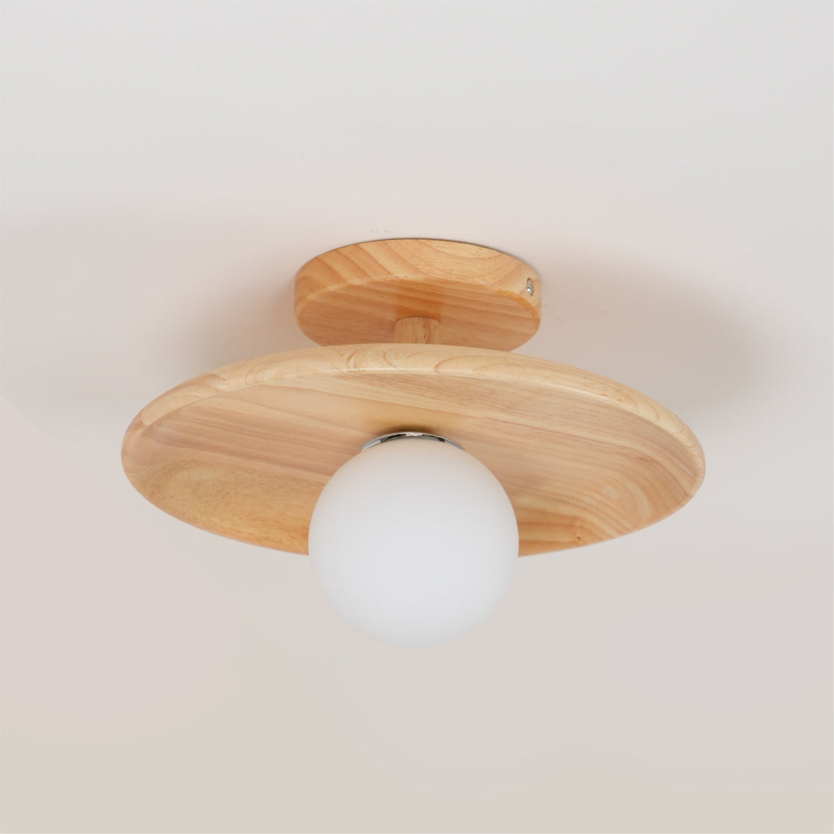 Natural Ash Wood Ceiling Light