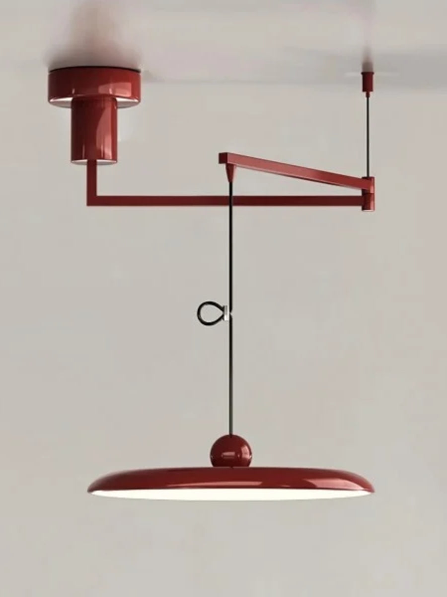 Swing Arm Pendant Light - Minimalist Adjustable Hanging Light Fixture