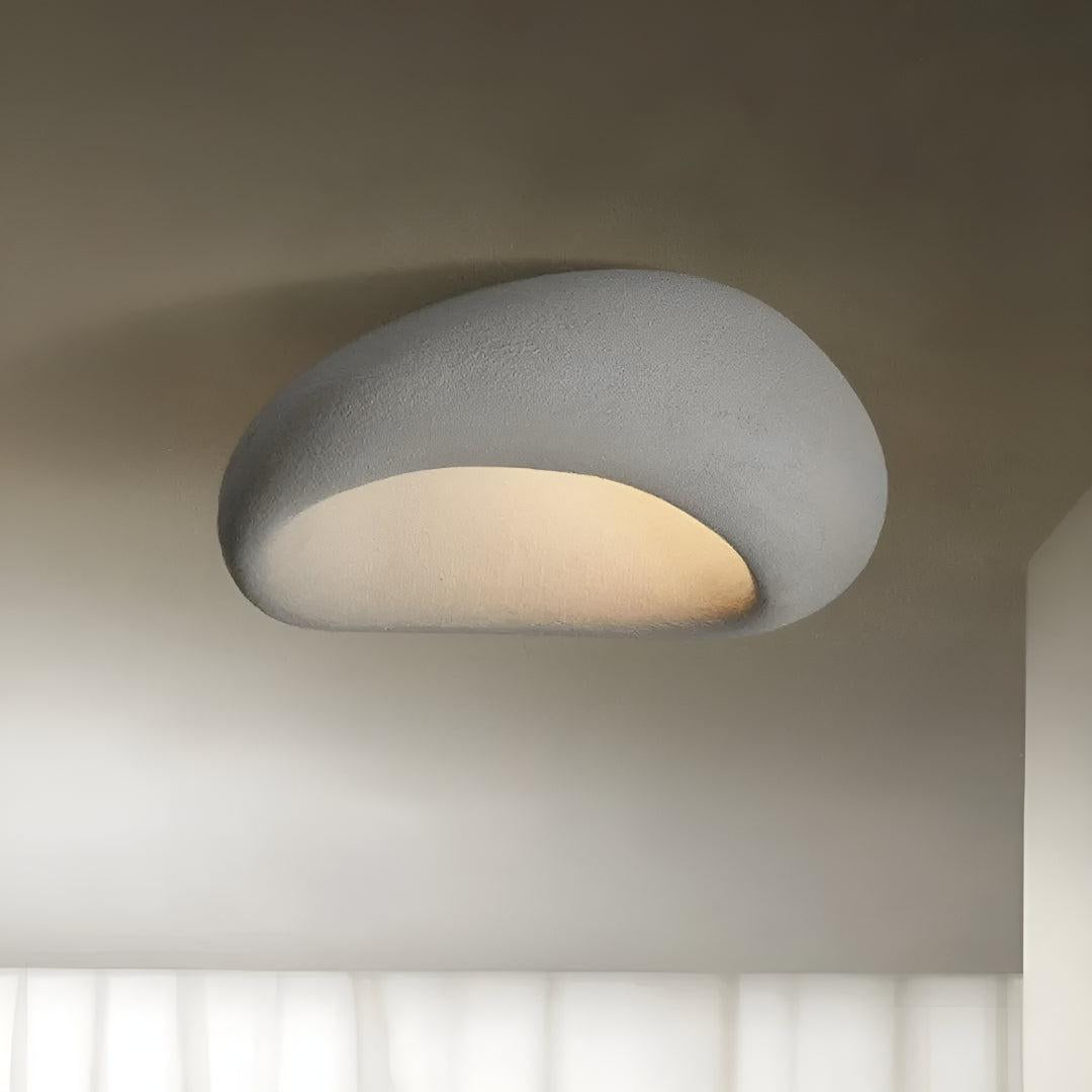 Wabi Sabi Flush Mount Ceiling Light for Modern Minimalist Spaces