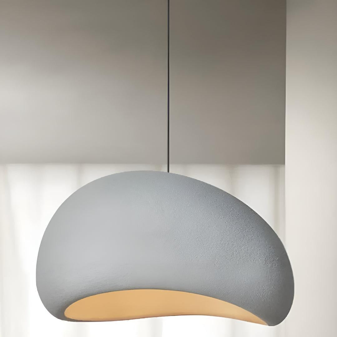 Wabi Sabi Pendant Light with Modern Hanging Lamp and LED Glow