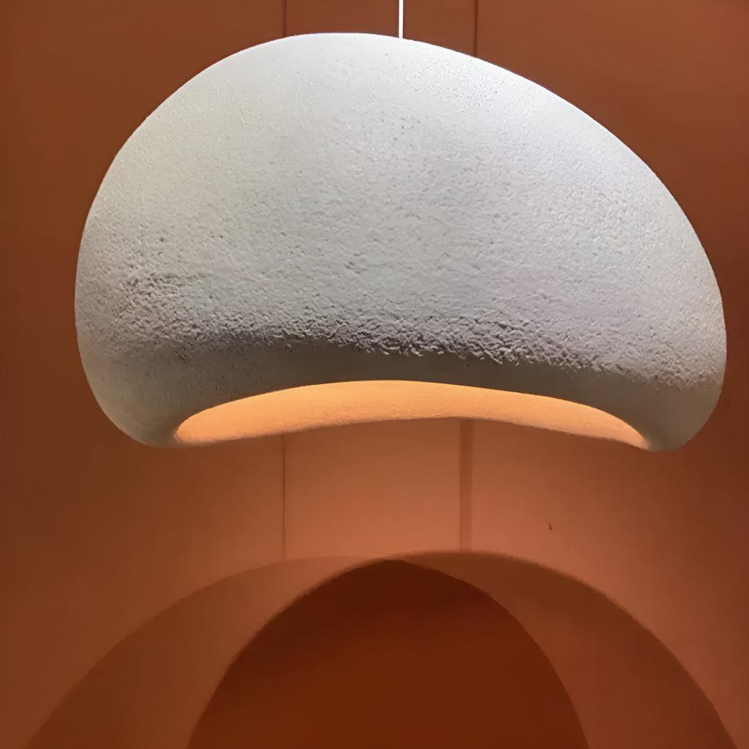 Wabi Sabi Pendant Light with Modern Hanging Lamp and LED Glow