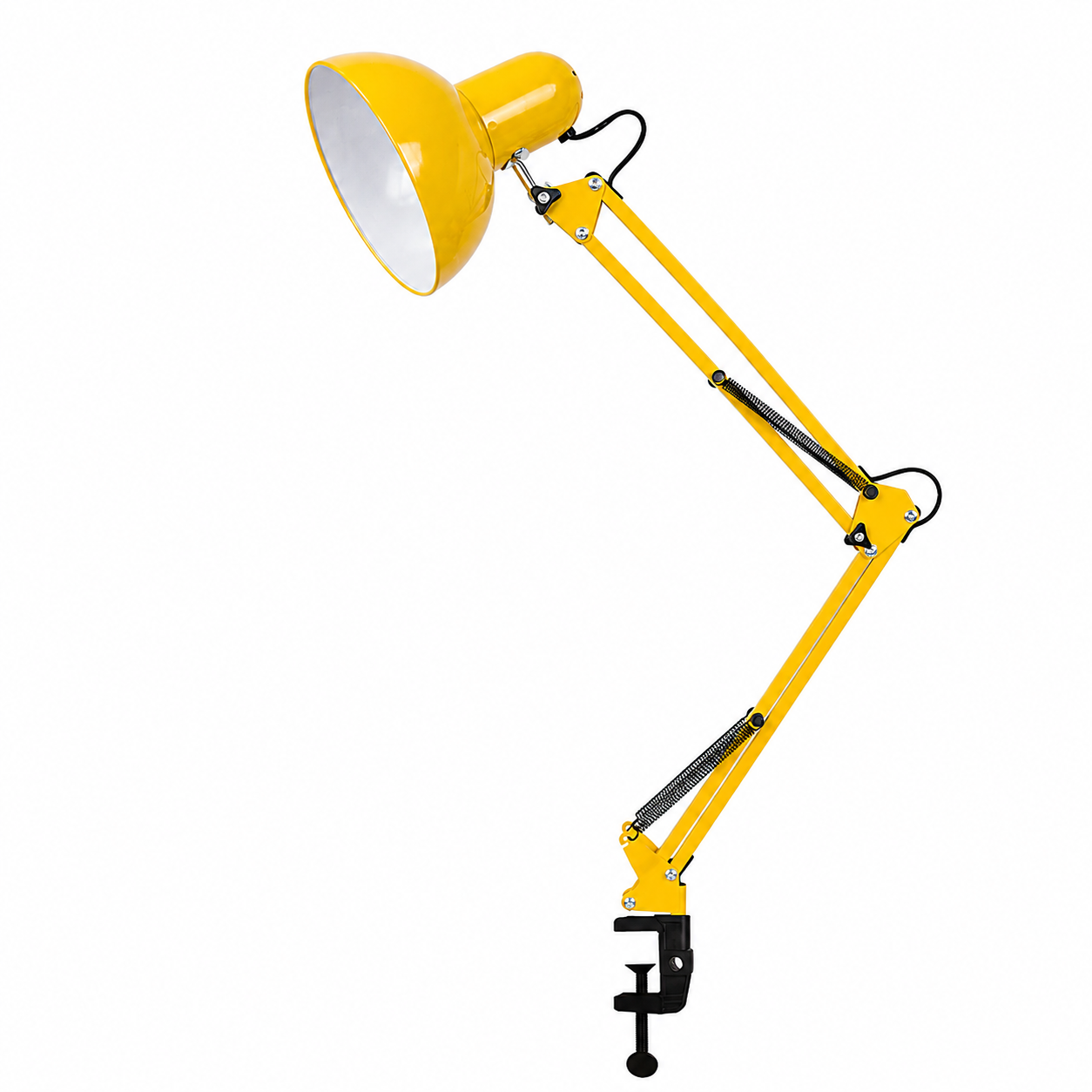 Modern Minimalist Retractable Long Arm Clip Iron ABS 1-Light Table Lamp For Bedroom