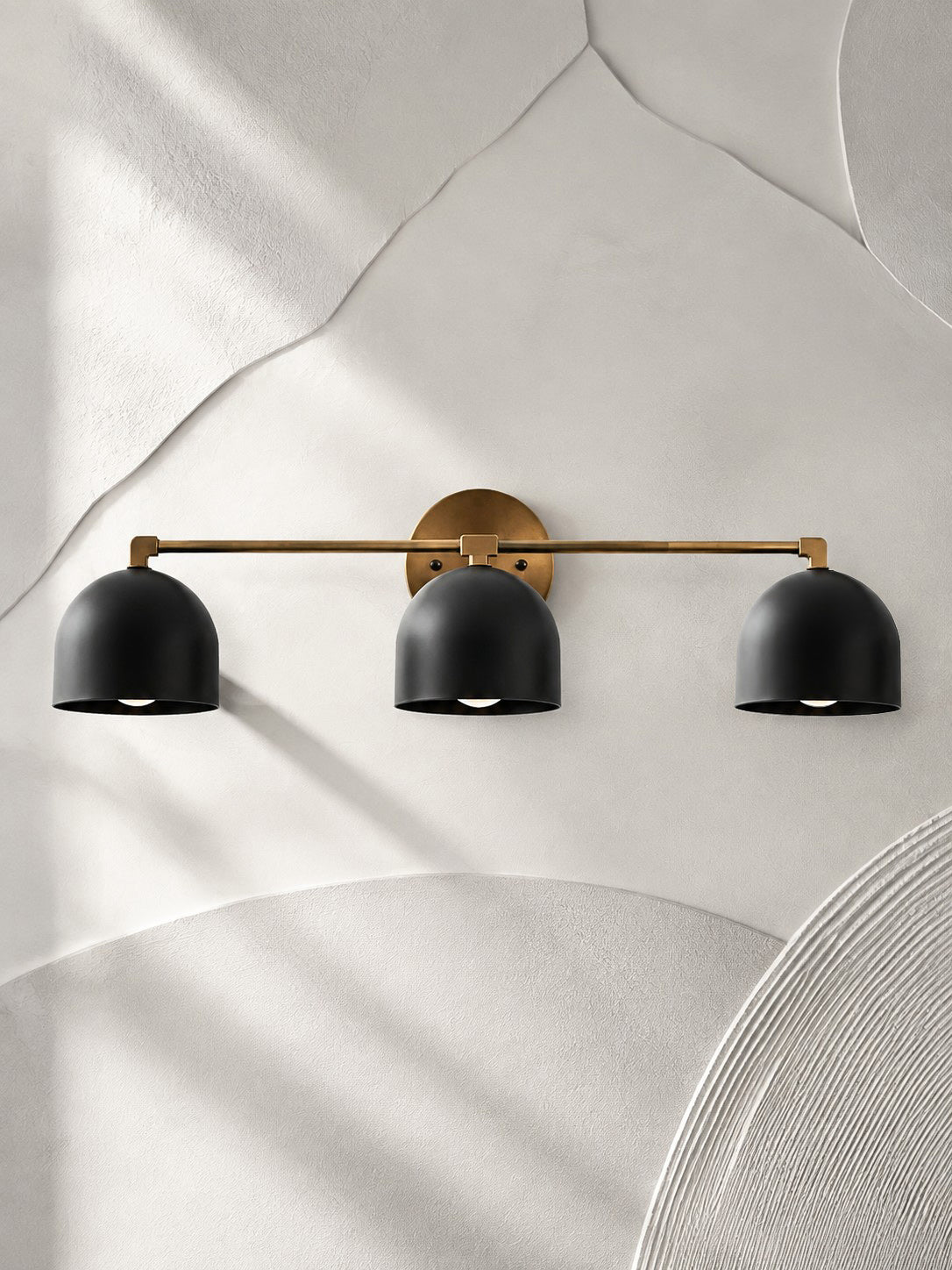 Dome Vanity Wall Light – Mid-Century Fixture for Bathroom