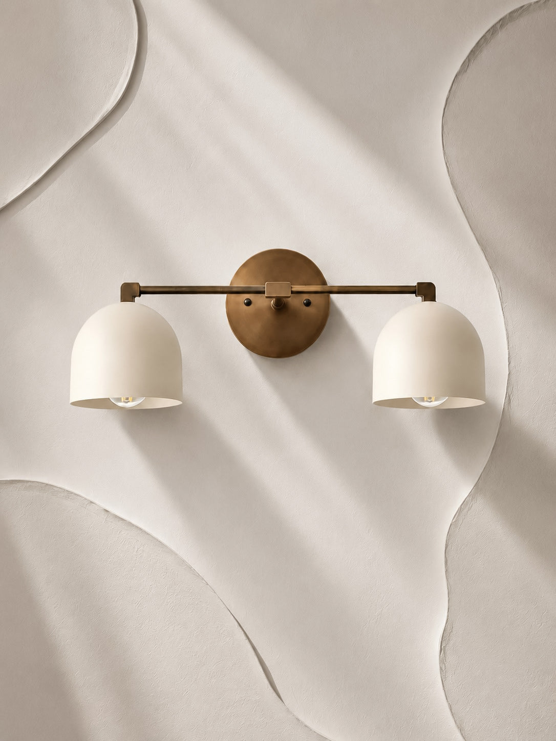 Dome Vanity Wall Light – Mid-Century Fixture for Bathroom