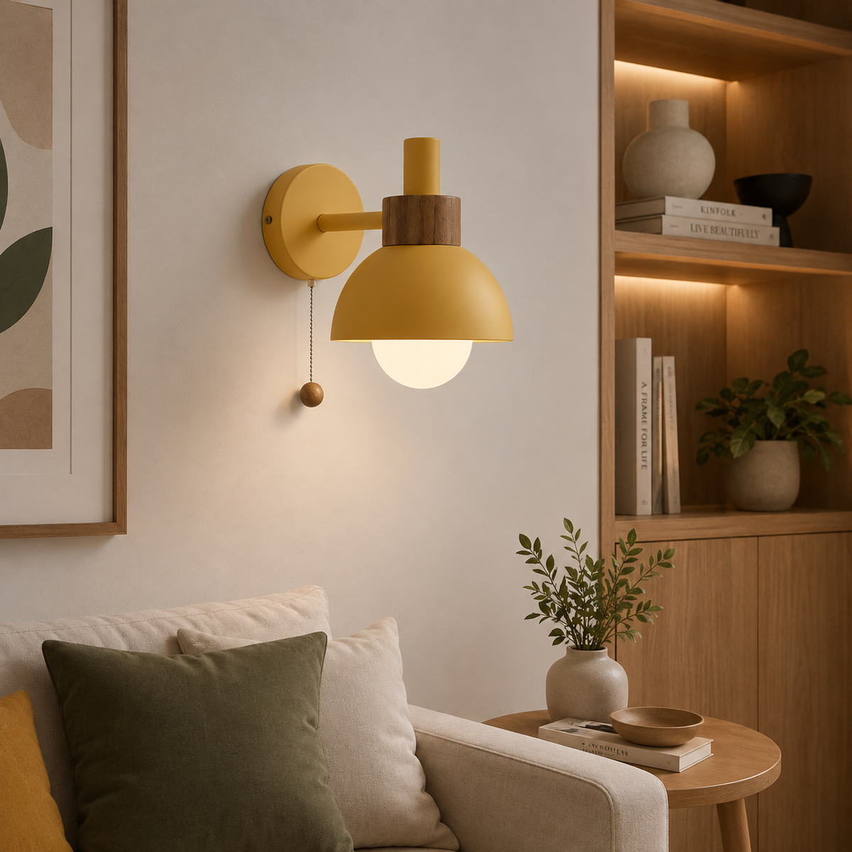 Nordic Macaron Globe 1-Light Wall Sconce Lamp