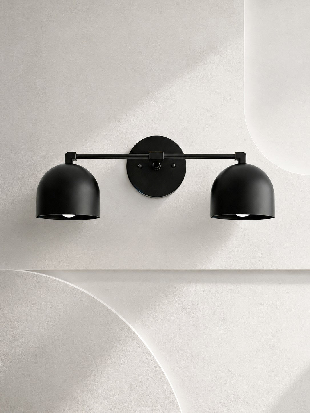 Dome Vanity Wall Light – Mid-Century Fixture for Bathroom