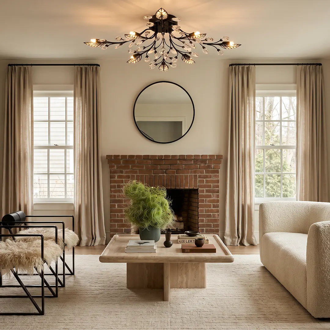 Branch Chandelier Modern Vintage Crystal LED Light