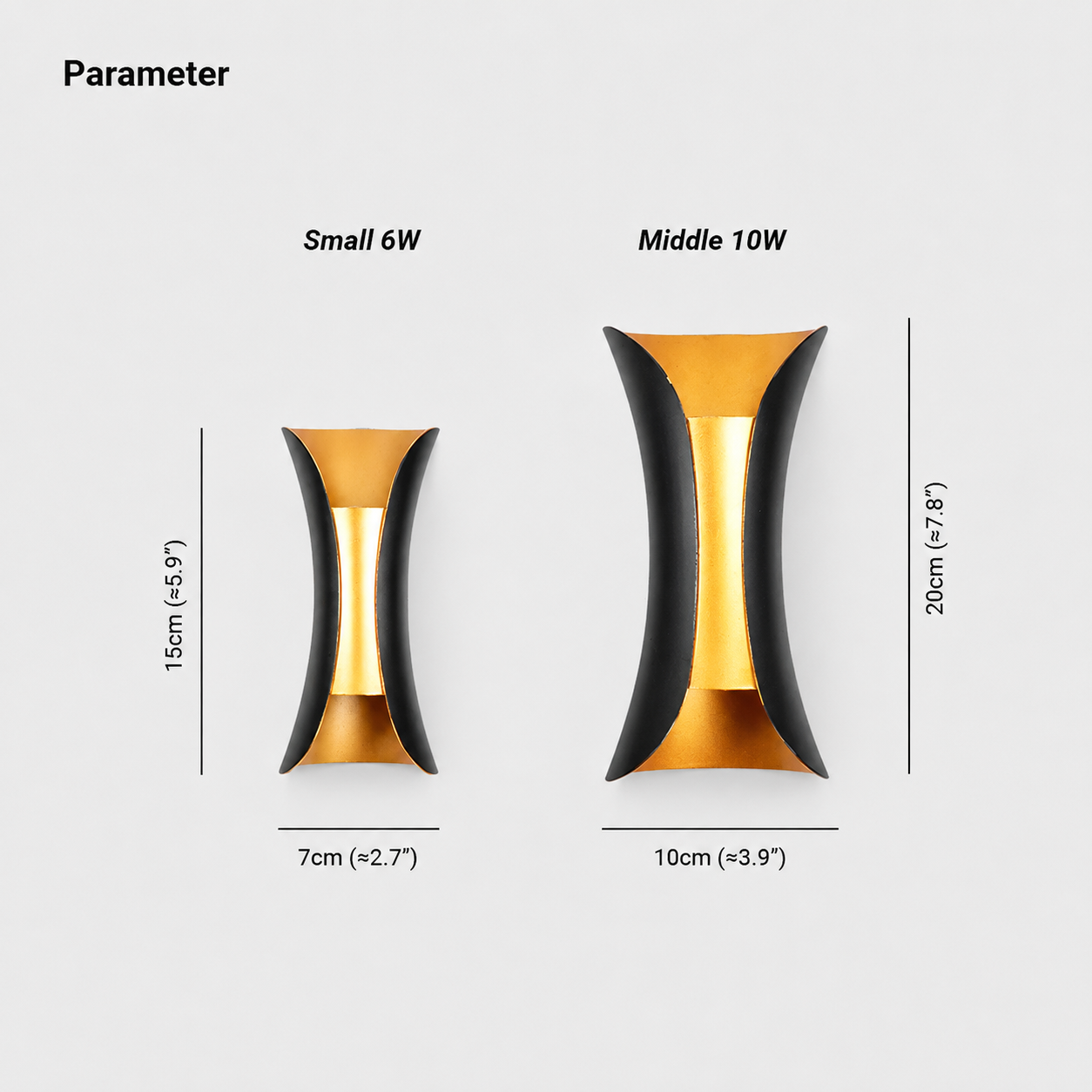 Noxel Curved Outdoor Wall Light