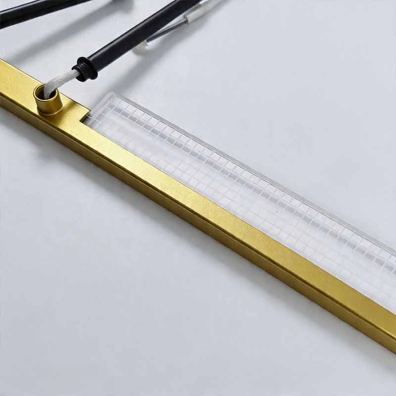 Gold Cross Ceiling Light Exquisite Metal LED Flat Light
