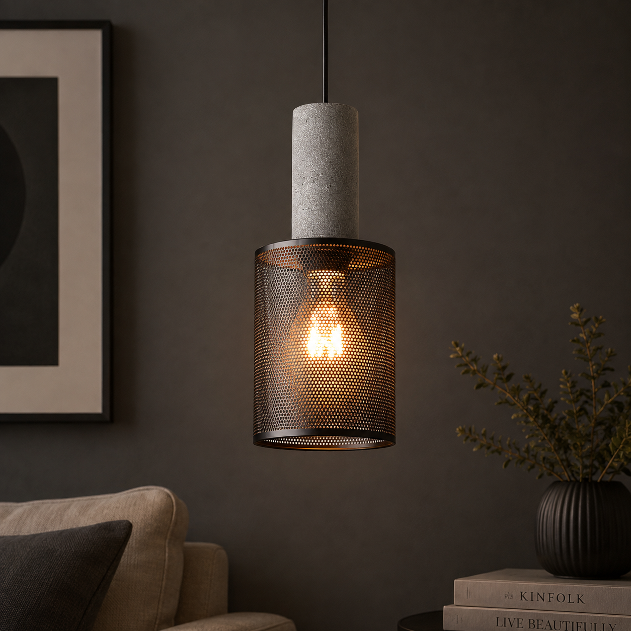 Concrete Industry Pendant Lamp