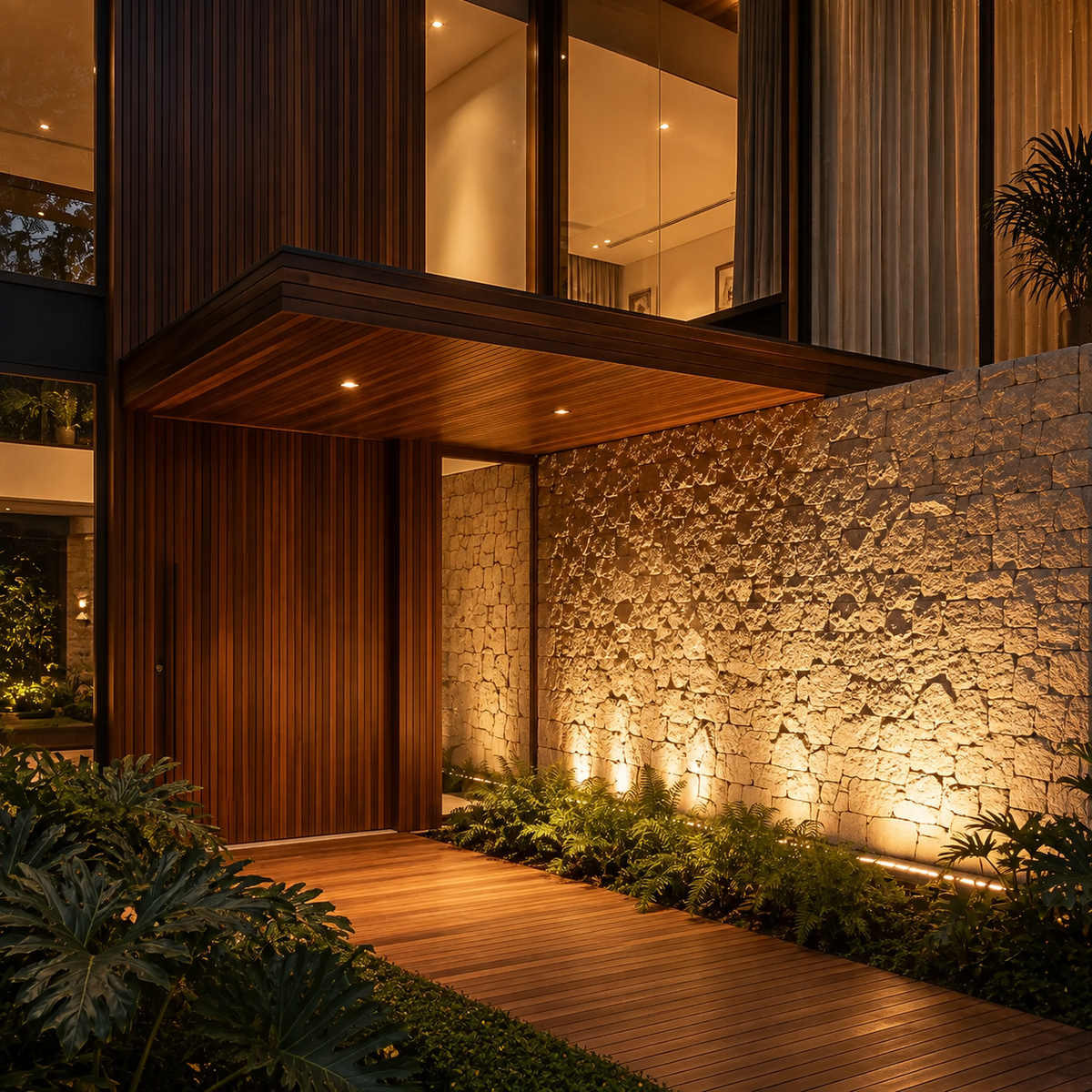 Linear LED Wall Washer Upward Outdoor Aluminum Light