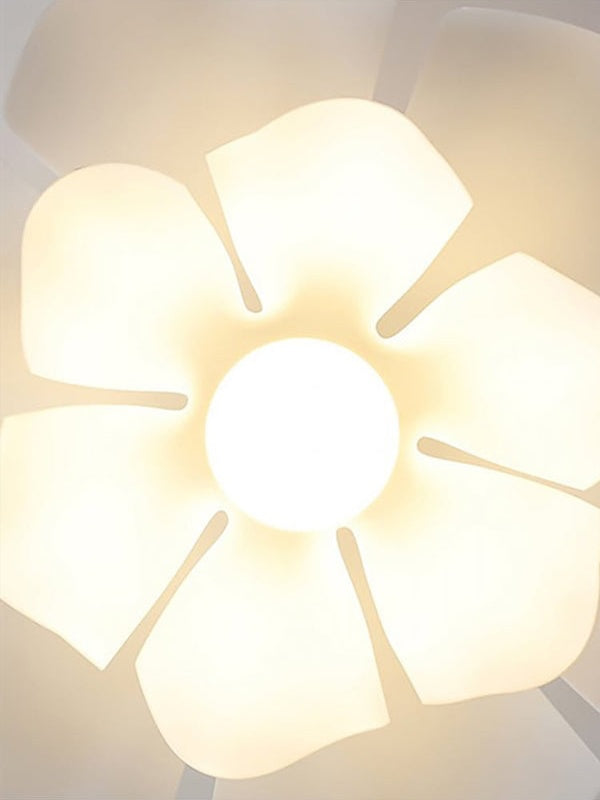 Handcrafted White Lotus Flower Pendant Light - Vintage Nordic Acrylic Design
