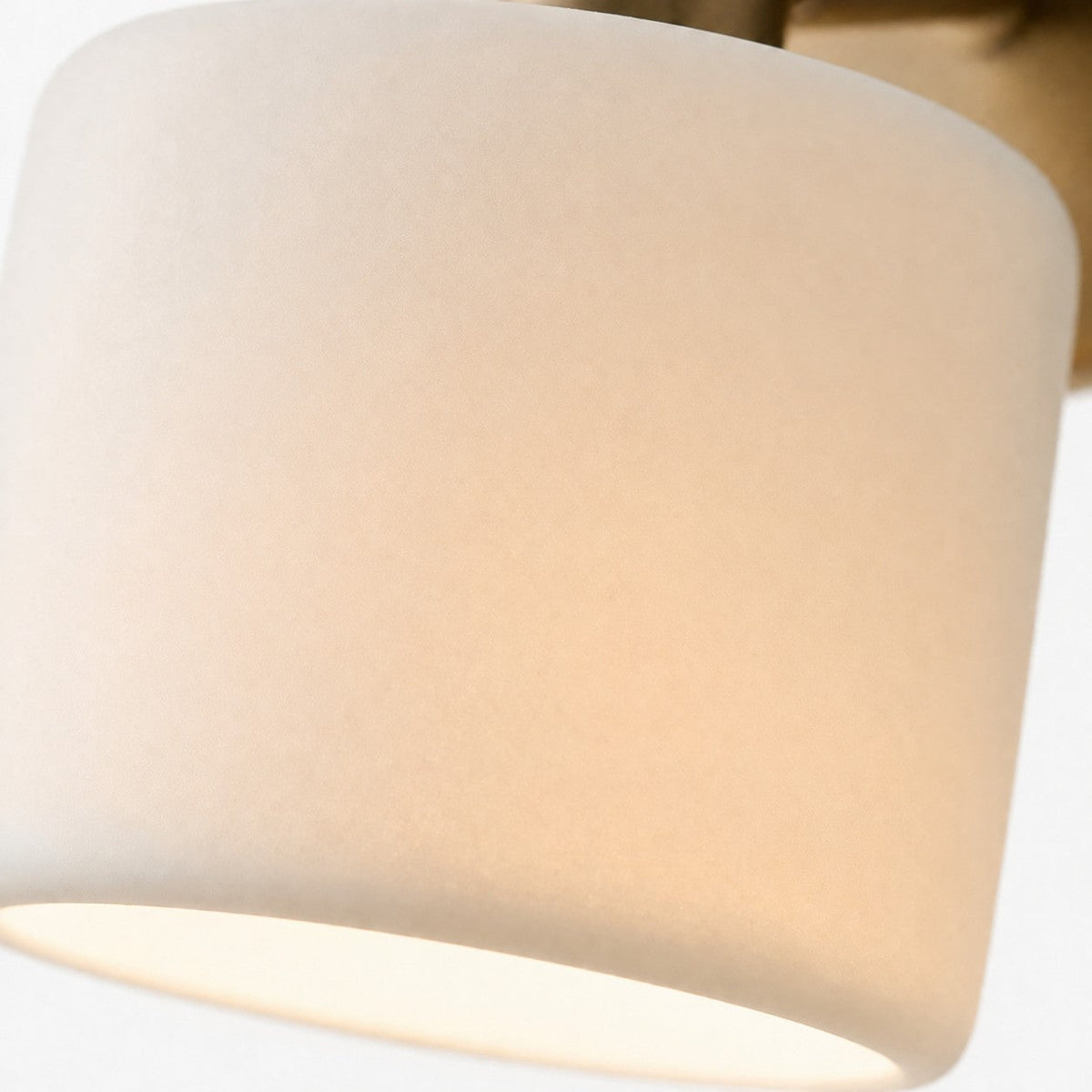 Porcelain Wall Sconce - Minimal Round Flush Mount Ceramic Light