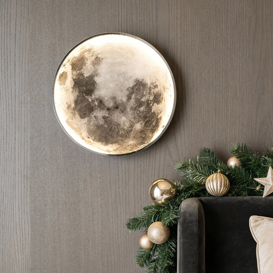 Full Moon Lamp Wall Modern Round LED Artistic Lamp