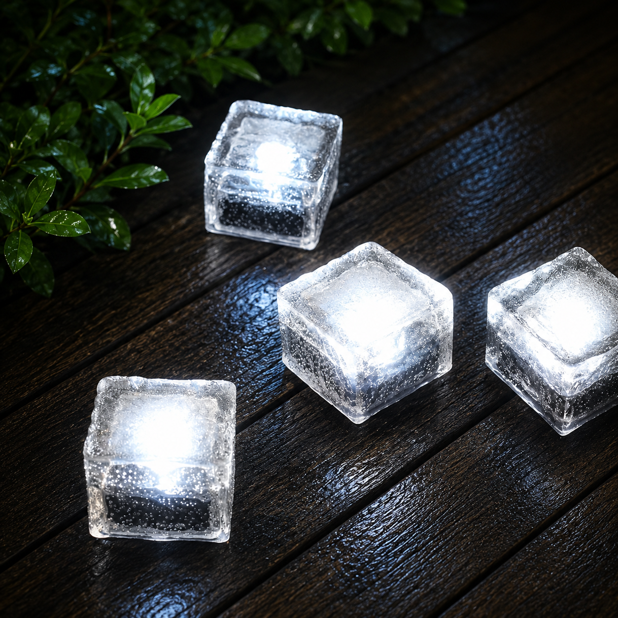Outdoor Ice Cube Lights Modern Intelligent Solar Step Light