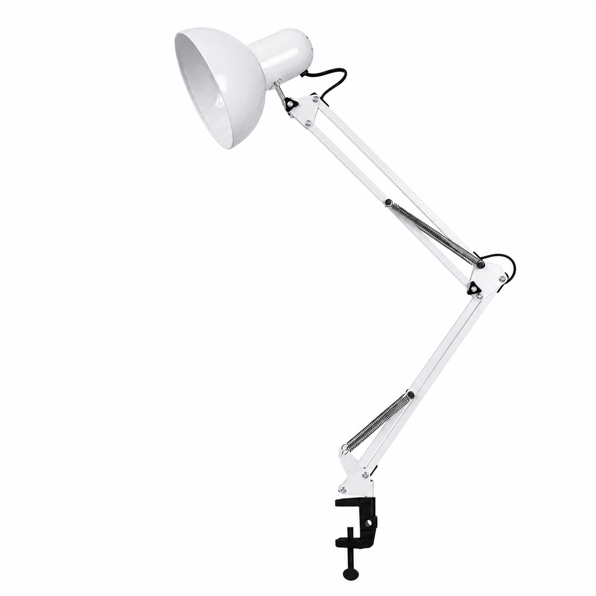 Modern Minimalist Retractable Long Arm Clip Iron ABS 1-Light Table Lamp For Bedroom