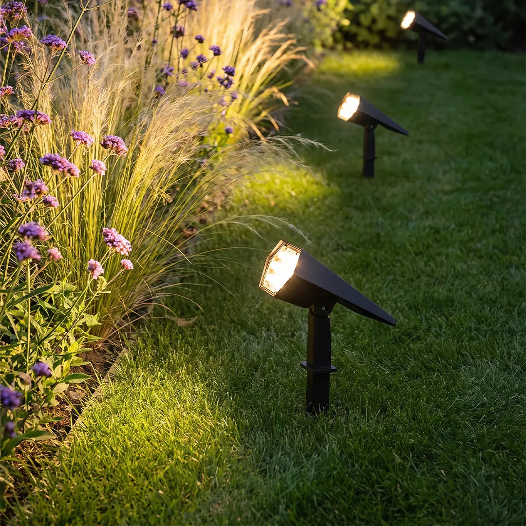 Flood Spike Light Adjustable Angle Solar Spotlight