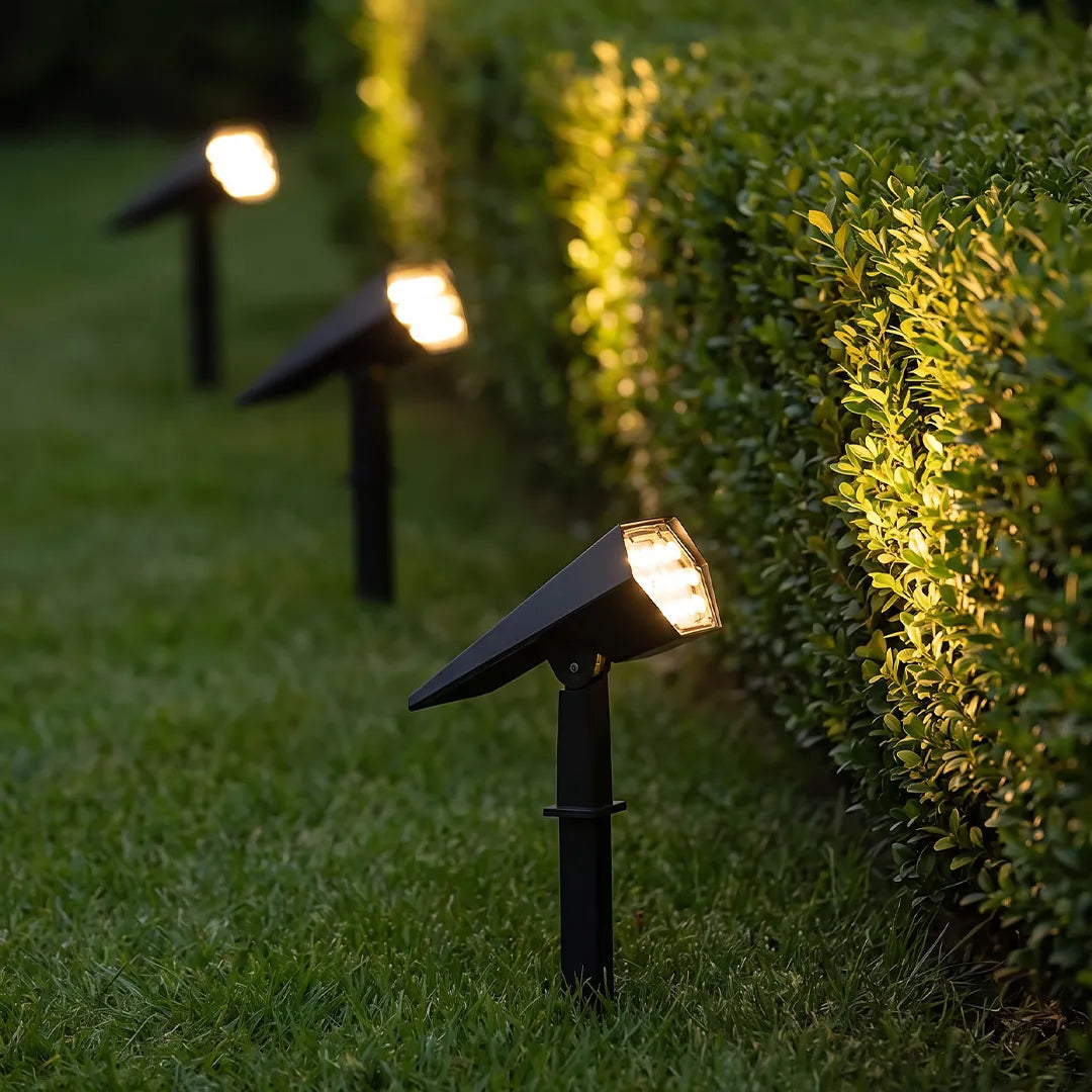 Flood Spike Light Adjustable Angle Solar Spotlight