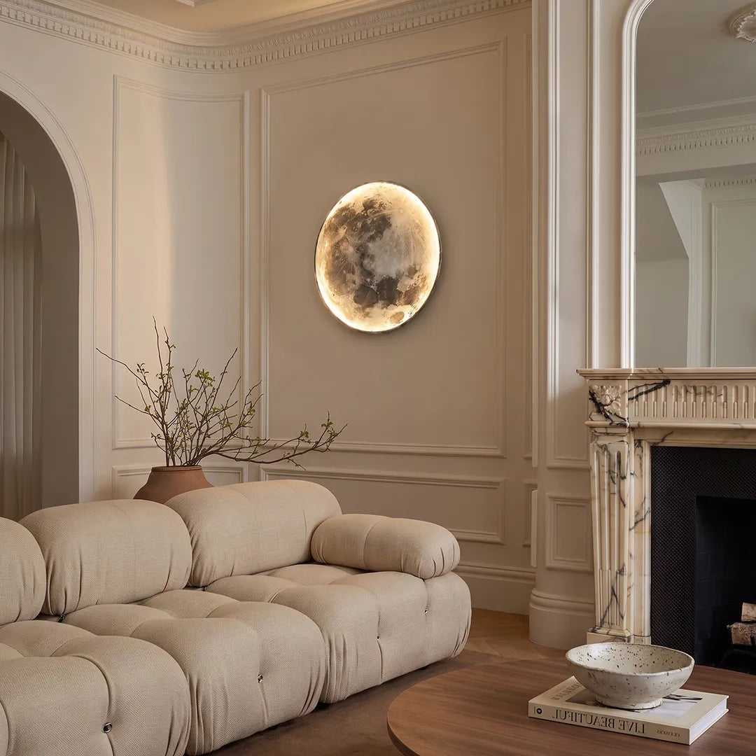 Full Moon Lamp Wall Modern Round LED Artistic Lamp