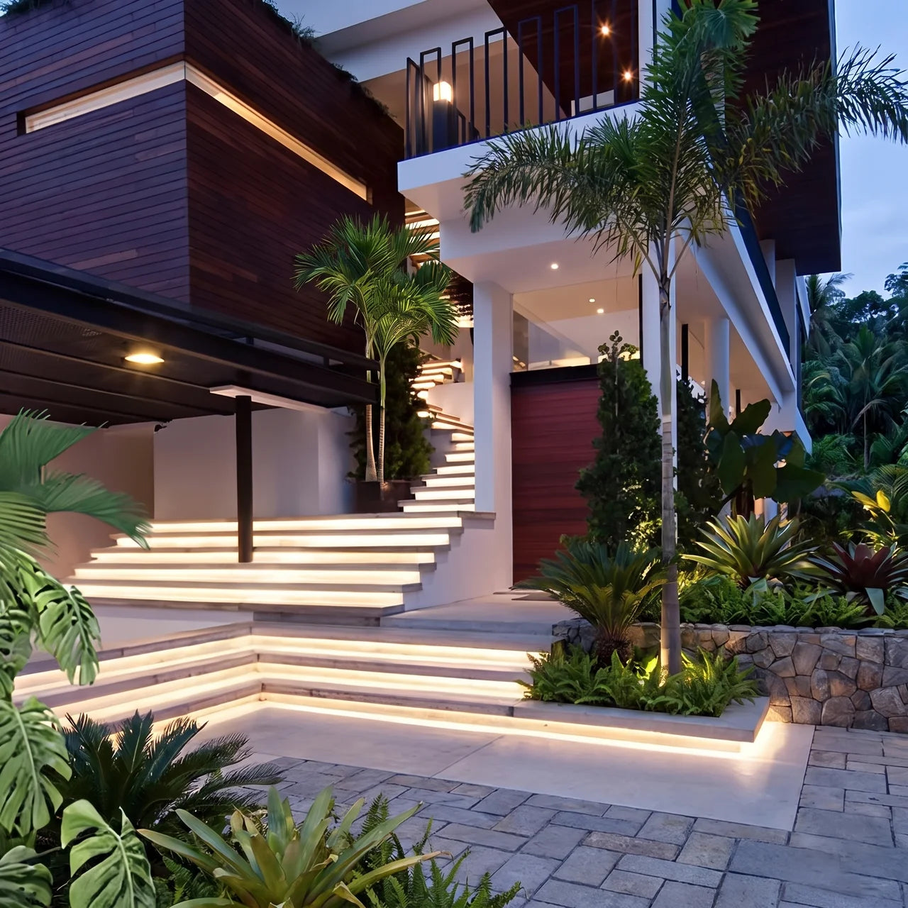 Outdoor Embedded LED Light Strips Modern Flexible Light