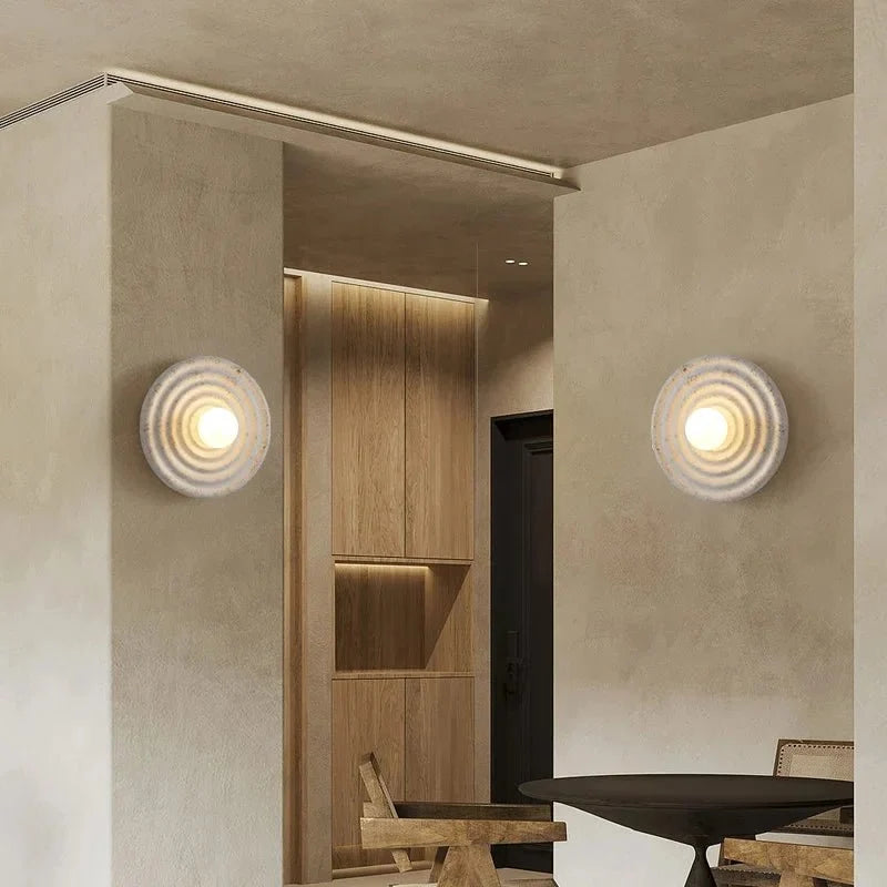 Wabi-Sabi Ceramic LED Wall Lamp
