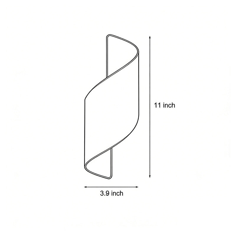 Modern Spiral Wall Light Dual-Sided Lighting LED Waterproof Light