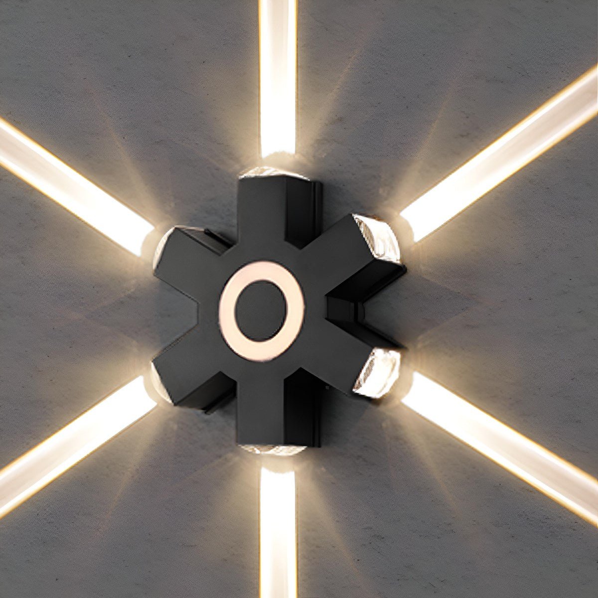 Modern Waterproof Black Outdoor LED Wall Lights Spotlights