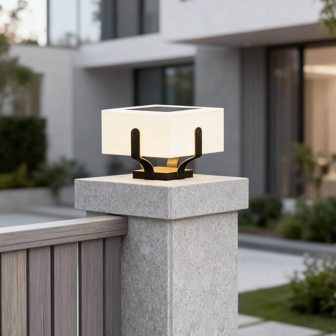 Outdoor Brick Pillar Lights Square Modern Waterproof LED Light