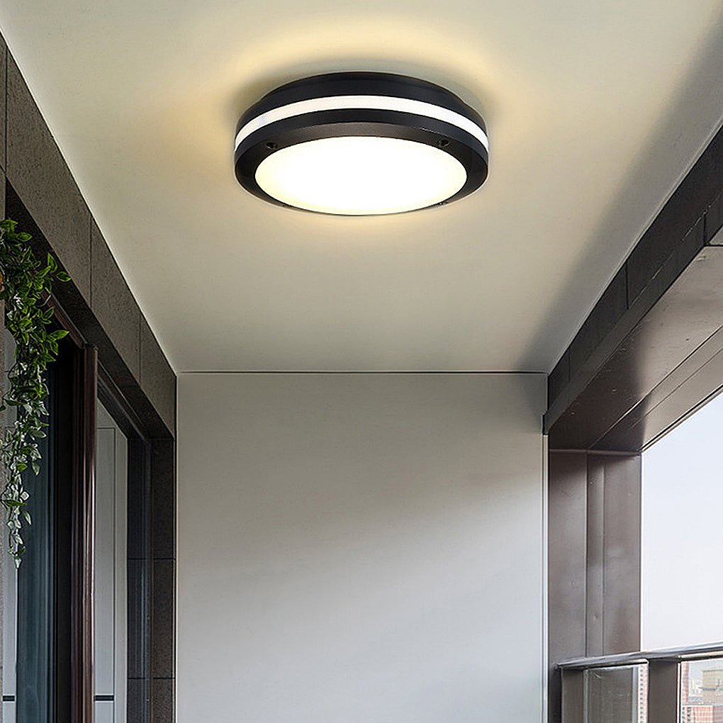 Outdoor Ceiling Lighting Fixtures Round Waterproof LED Light