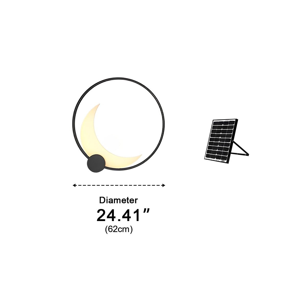 Waterproof Moon Outdoor Wall Sconces